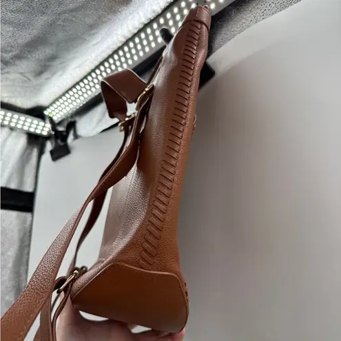 Cole Haan Grand Ambition Convertible Backpack New British Tan Leather Bag Work