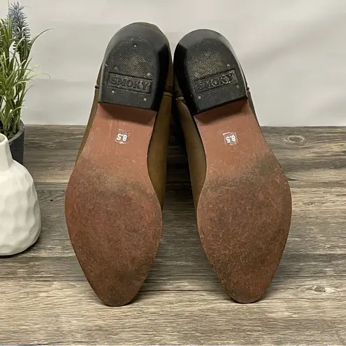 Smoky Mountain Women’s Brown Leather Cowboy Boots 8.5D Pink Stitching Western Size 8.5