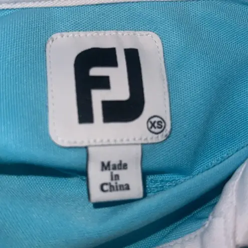 FootJoy Women’s Blue and White Polo Shirt size XS