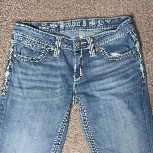 Studio 5 Blinged Out Demin Jeans Size 30 Blue