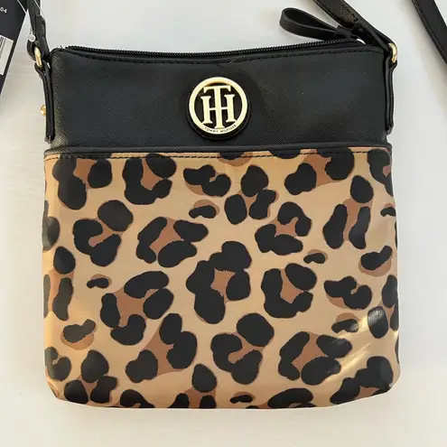 Tommy Hilfiger  Essential Leopard Print Black Crossbody Bag Purse NEW with Tags - Image 6