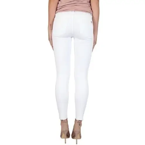 Black Orchid Noah Frayed Hem Ankle White Skinny Jeans Size 24 NWT