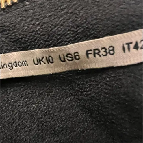 ROLAND MOURET Zonda Metallic Woven Mini Dress