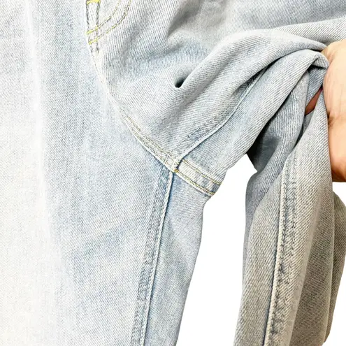 MOTHER Peg Jeans Size 25 High Waist Cropped Pleated Straight Leg Women’s Blue