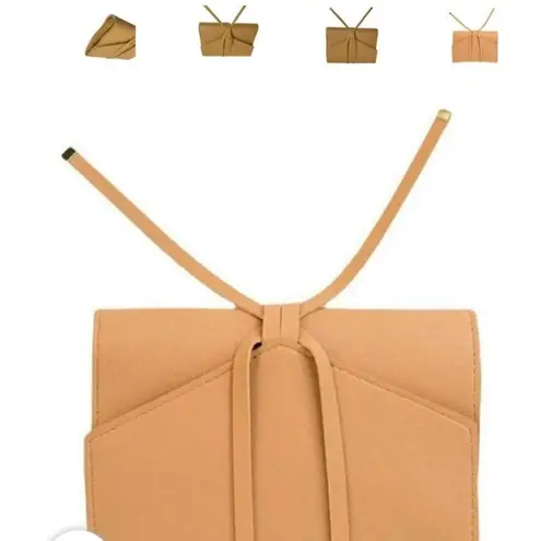 Glass Ladder Co Yellow Leather Crossbody Bag Tech Organizer NWT but FLAWED