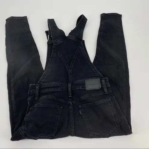 Levi's Levi’s Sexy Soft Black Denim Skinny Fit‎ Overalls Size 26 Size 2