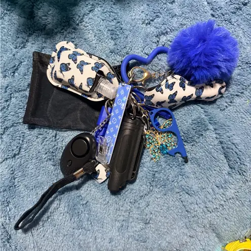 Handmade Blue‎ butterfly Women’s keychain - Image 1