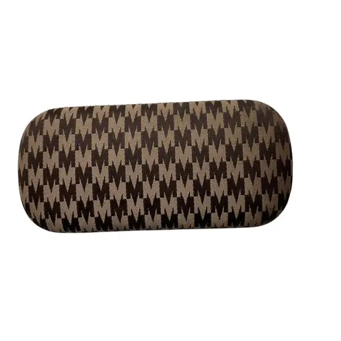 Max Mara Classic Patterned Hard Protective Eyeglasses Glasses Sunglasses Case
