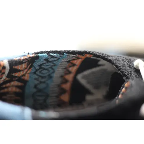 Hey Dude Wendy Chambray Off Black Boho Loafers Comfort Casual Shoes US 7