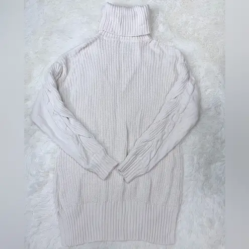 INC International Concepts Cream Turtleneck Sweater
