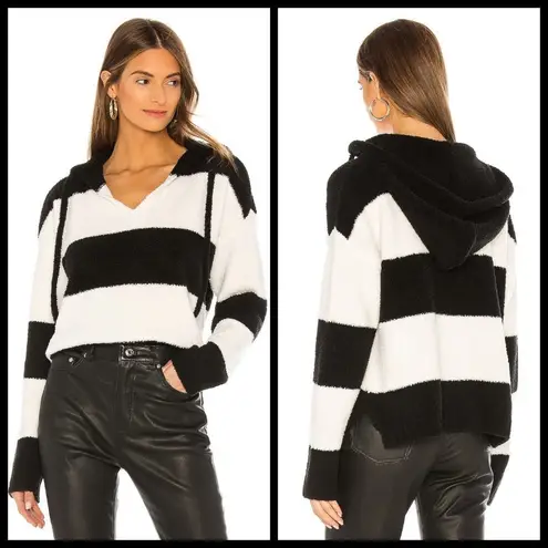 πATMπ Chenille Bold Stripe Hoodie Sweatshirt Size XS