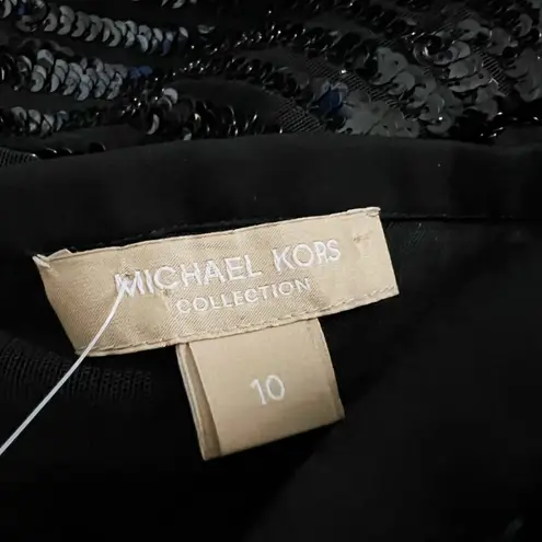 Michael Kors Collection Zebra Sequined Stretch Tulle Wide Leg Trousers Pants 10