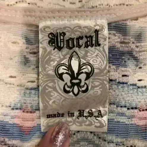 Vocal Tank top with a cute fringe detail