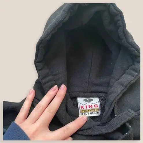 Head Kings Sportswear heavyweight Black Rainbow Embroidered Bulls Western Hoodie