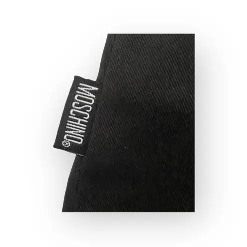 Moschino new Jeans ā Chic Floral Silk Detail Stretch Skirt ā Gunmetal Black ā 8