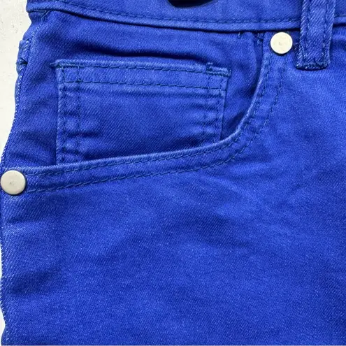 Westport Signature High Rise Bermuda Shorts in Electric Royal Blue Denim