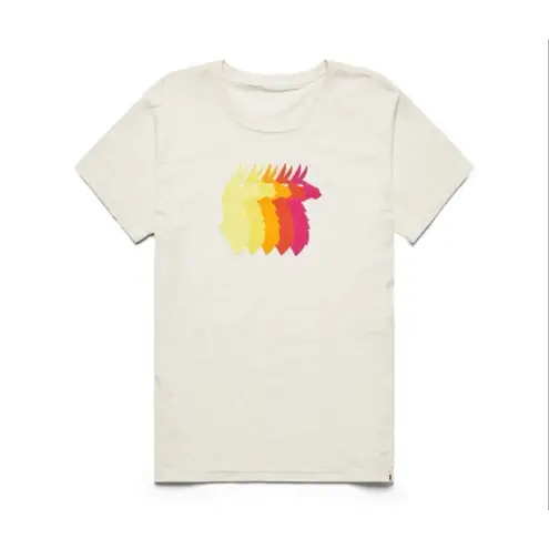 Cotopaxi llama sequence white tshirt size small