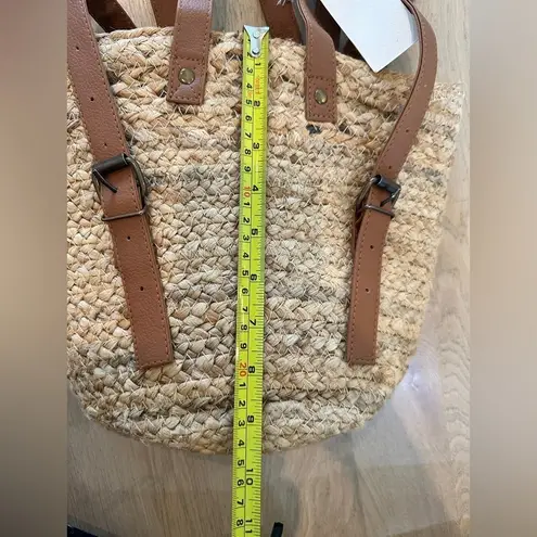 XIX Palms jute The Shore Break picnic cooler backpack handbag NWT