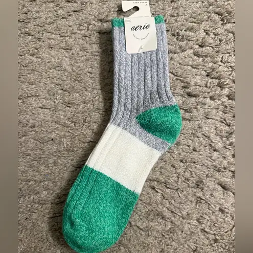 Aerie  Tri-Tone Colorblock Marled Glinda & Elphaba Wicked Crew Socks Set NWT - Image 7