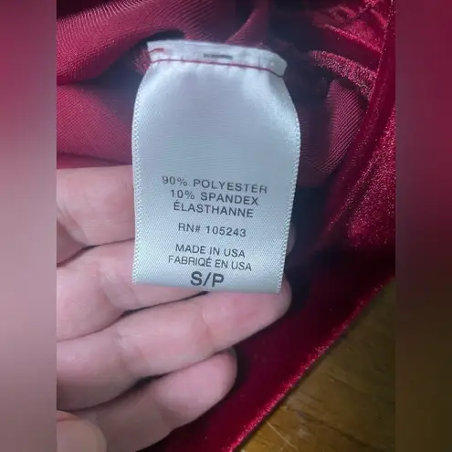 H.I.P. Velevt Velour Round Neck Long Sleeve Top Boho Whimsy Fairy Festive Small