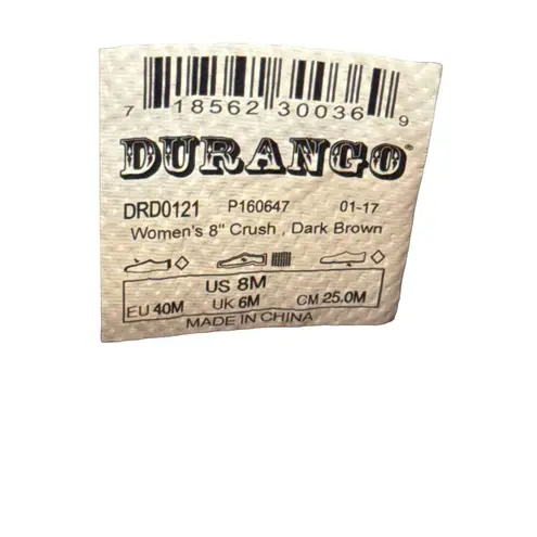 Durango women’s leather western dark brown ankle boots shoes size 8M SKU 3716