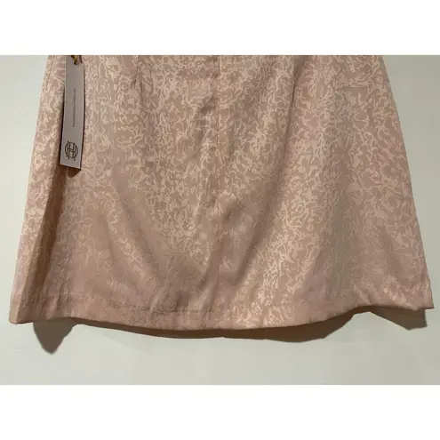 House of Harlow  1960 Pale Pink Print Mini Skirt Fully Lined Size XS New w/ Tags