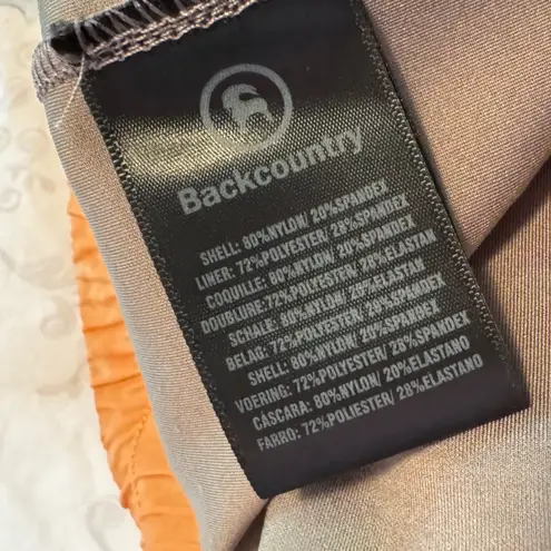 Backcountry Olympus Active Running Skort skirt size Medium Melon Orange