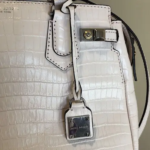 Henri Bendel CARLYLE Crocodile Leather Top Handle Crossbody Strap Mint Condition