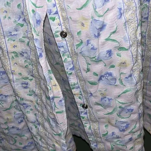 Vintage Coffee Time Mumu • house dress • gardening dress Size undefined