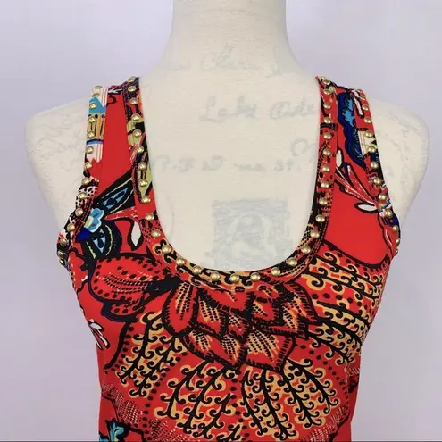 Premise Petite Floral Studded Tank Dress Size PM