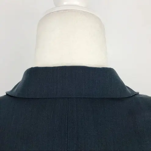 Narciso Rodriguez Dark Teal Blue Blazer Jacket made in Italy from 100% wool 8