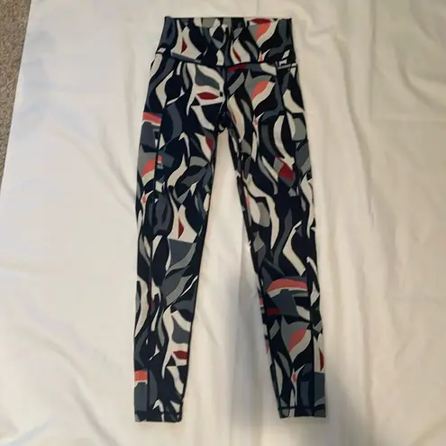 Sweaty Betty Sweaty Beaty Super Soft 7/8 Yoga Leggings Black Leaf Texture size small