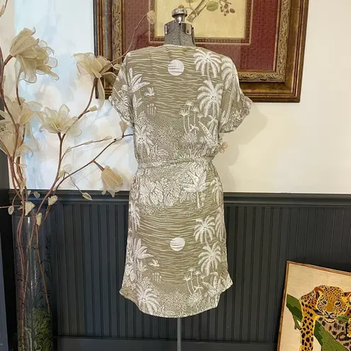 Desmond & Dempsey X H&M Linen Blend Tropical Sun Dress