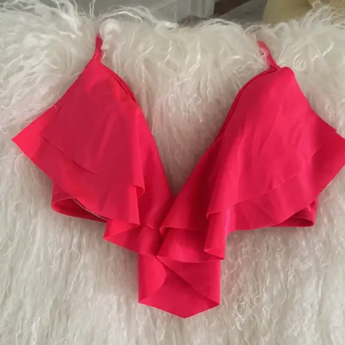Luli Fama New Red Patriotic Flounce Pushup top & Victoria’s Secret bikini bottom M/L