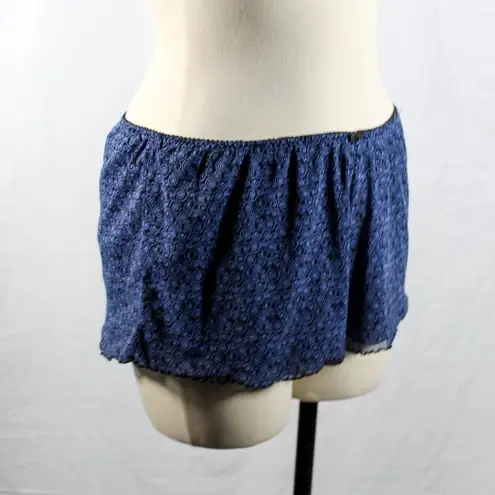 Apt. 9 Navy and Medium Blue Printed Babydoll Tank and Short Sleep Lounge Set Size Large