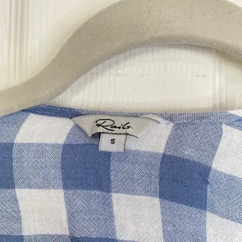 Rails Brigitte Wrap Dress in Periwinkle Check Size Small