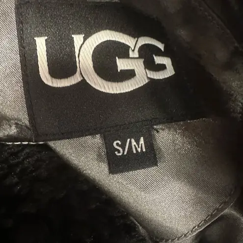 UGG  Alesandra Faux Fur Wrap Coat Jacket Belted Luxury Satin Lined NEW Tags