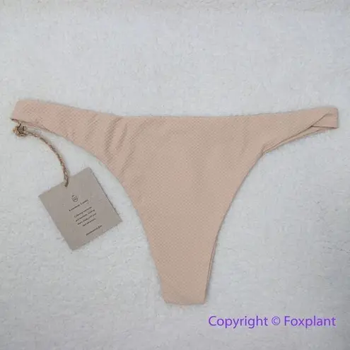 Stone Fox Swim NEW free people enki bikini bottom biscotti pique, XL