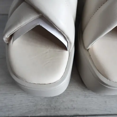 Vagabond Shoemakers Courtney Platform Slide Sandals Off-White Cream Size 41