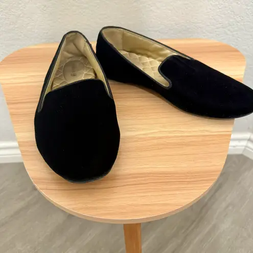 Birdies Black Starling Suede Flats Loafers 7