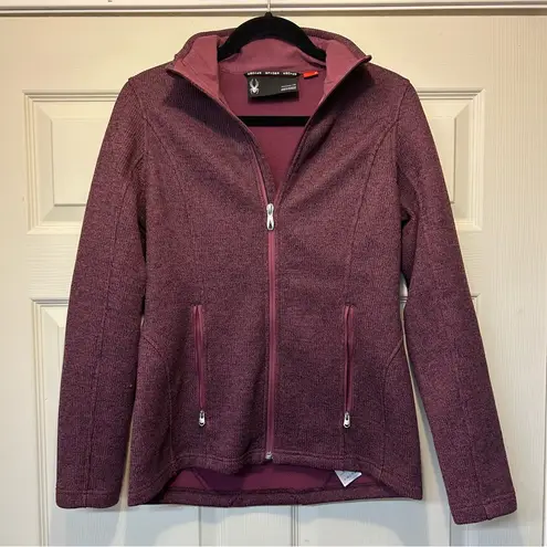 Spyder Plum Purple Full Zip Jacket Coat Zipper Pockets Womens Size Medium