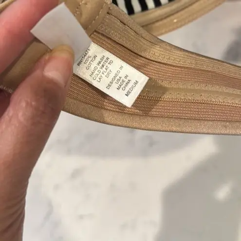 The Bra Lab Christina cub bra strapless or add your own strap beige size Medium