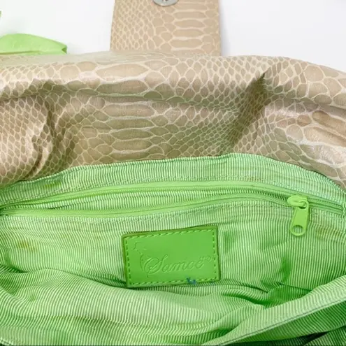 Samoe Bowtie Faux Snakeskin Clutch / Crossbody