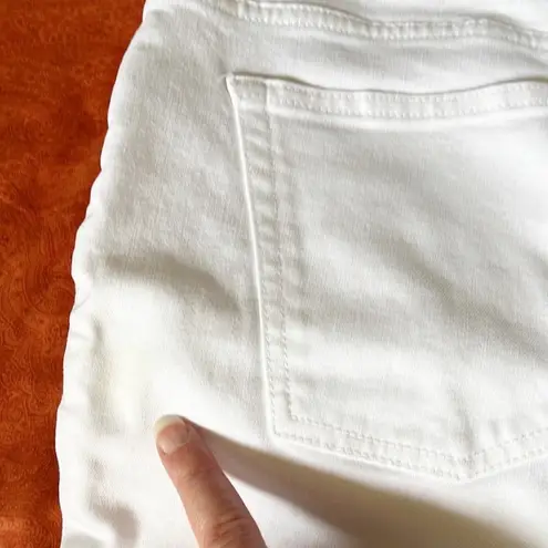 DL1961 Florence Instasculpt white cropped ankle skinny jeans pants