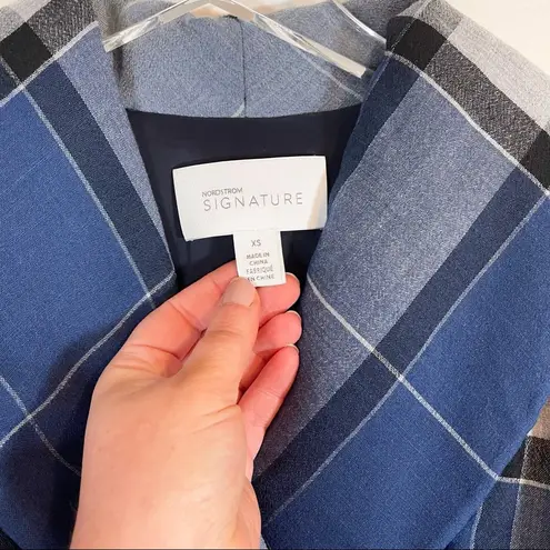 Nordstrom New  Signature Belted Plaid Jacket