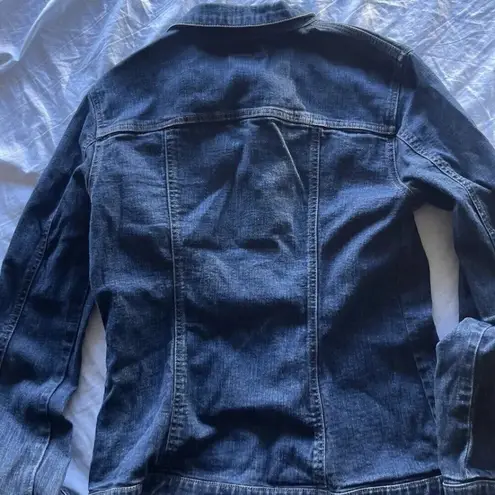 Miss Sixty Vintage Denim Jacket Women’s Sz Large Blue Distressed Made In Italy