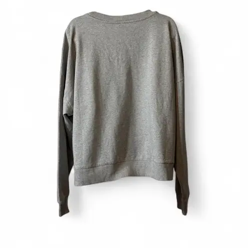 Maeve Gray and White "Game Day" Sweatshirt, Women's Size XL