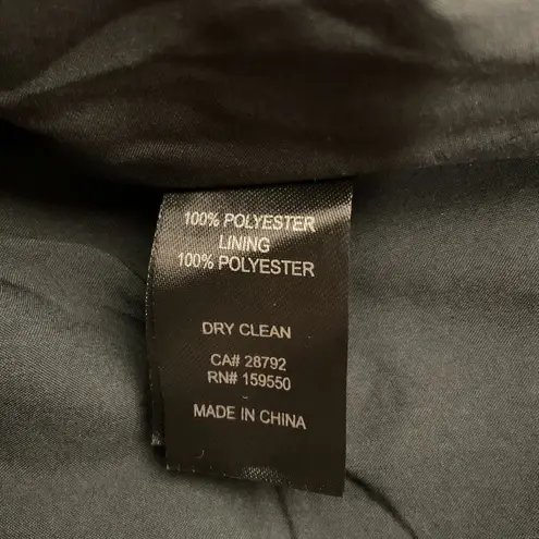 Madison d' Amelie Paris Women's Houndstooth Jacket Size 8 Cropped Black