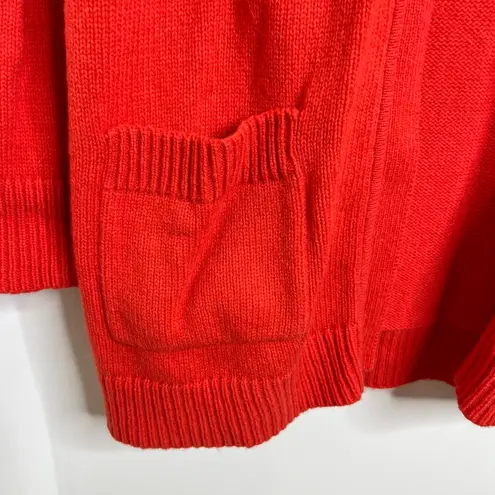 Lauren Ralph Lauren Lamb’s Wool Hooded Sweater Coat Horn Toggle Buttons Wmns XL