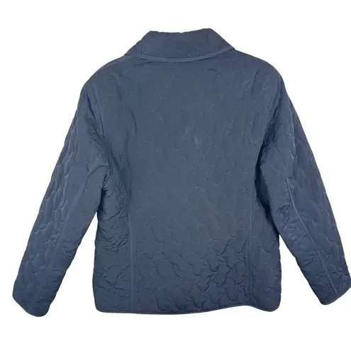 Braetan Black Quilted Lined Full Zip Collared Lightweight Jacket Pockets Size L Size L